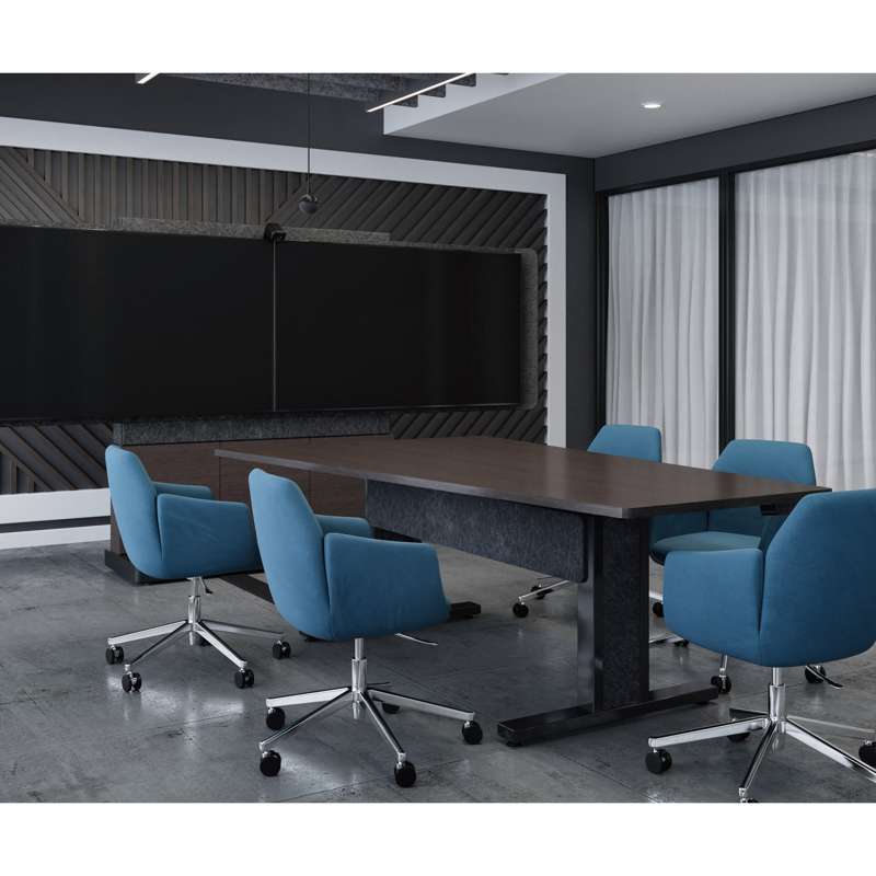 Middle Atlantic Forum Free-Standing 66" (3 Bay) Display Stand for (2) 50" to 55" Display, Dark Finish