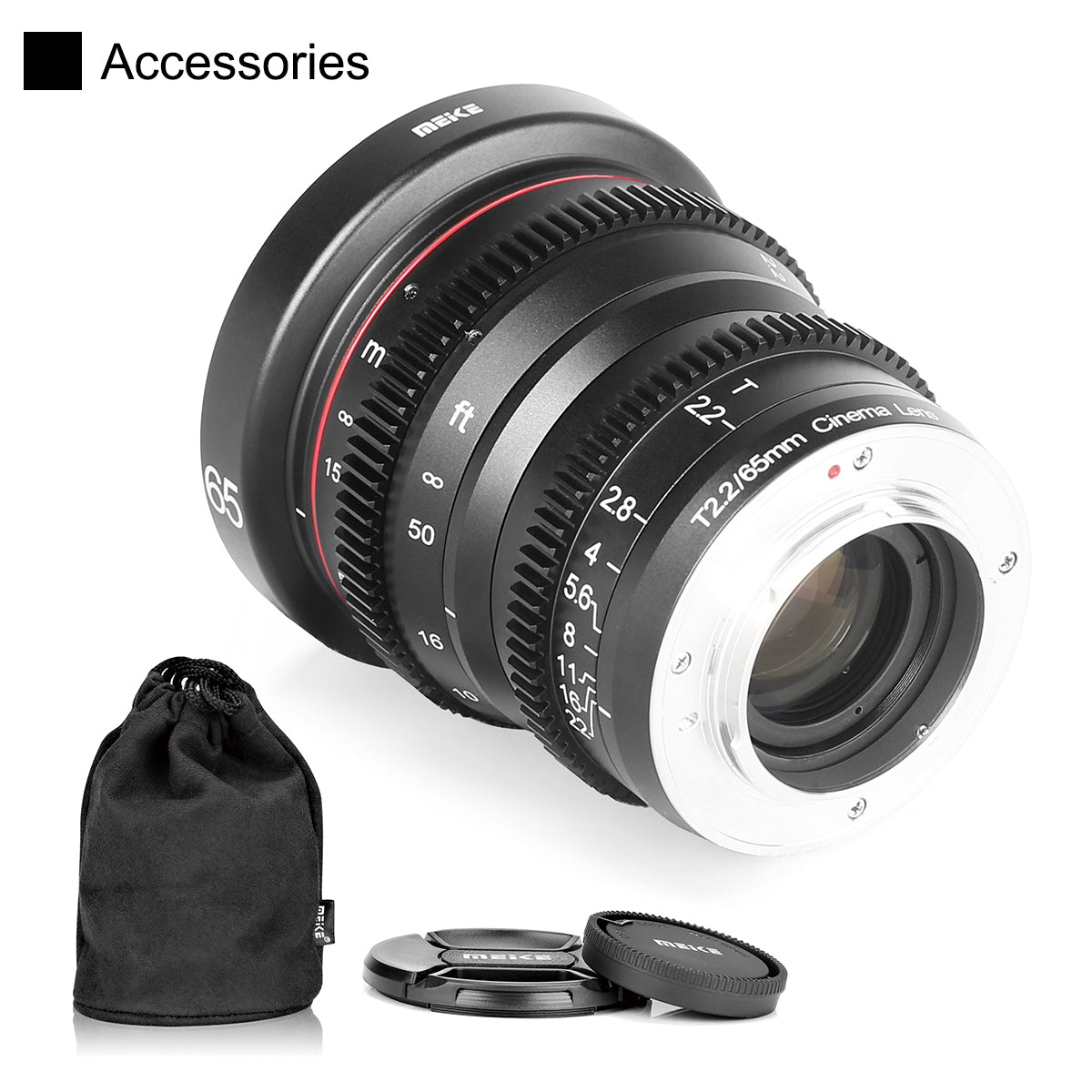 Meike Cinema Prime 65mm T2.2 Lens (Fujifilm X Mount)