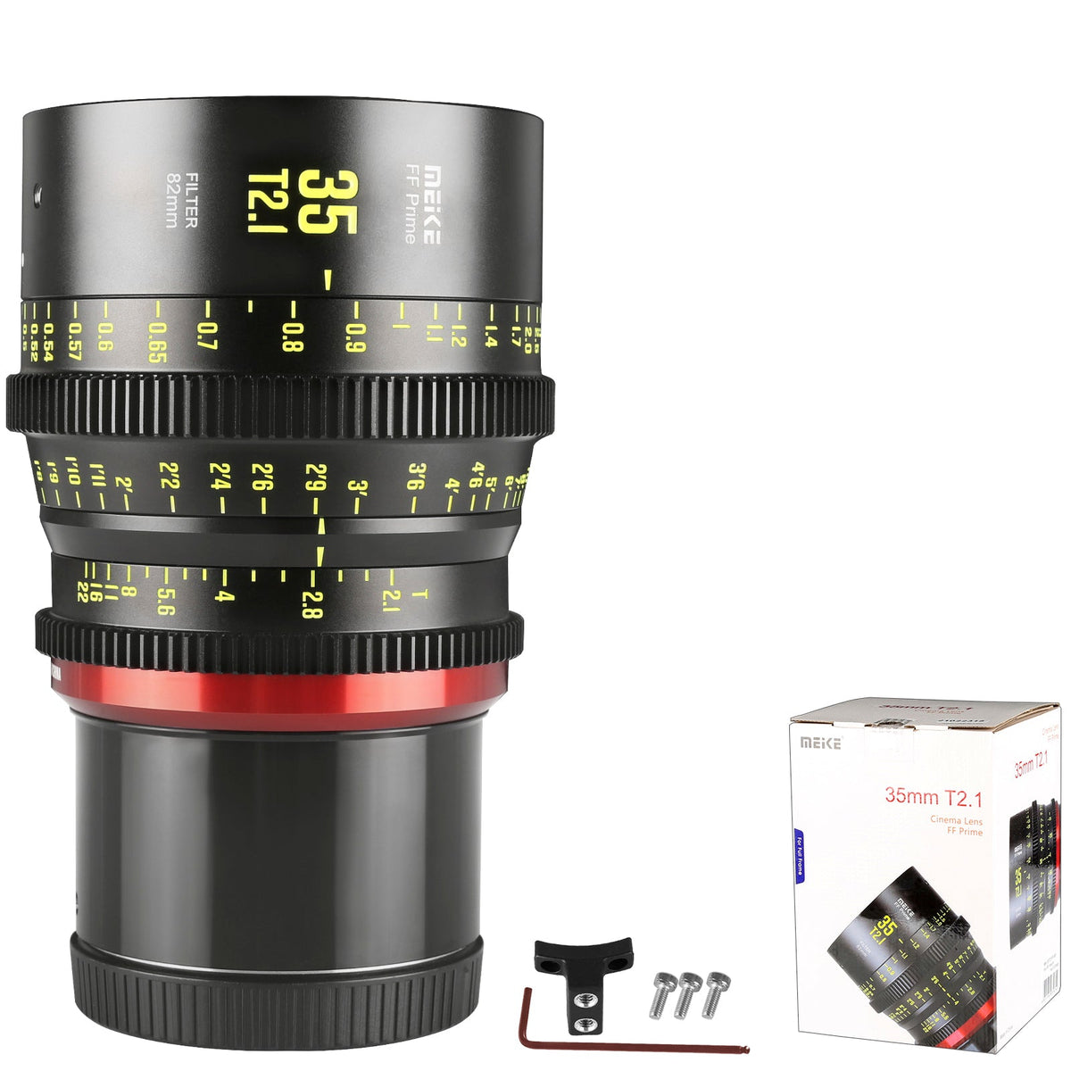 Meike Cinema Full Frame Cinema Prime 35mm T2.1 Lens (RF Mount)