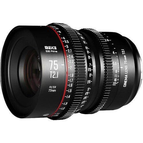 Meike Cinema Super35 Cinema Prime 75mm T2.1 Lens (PL Mount)