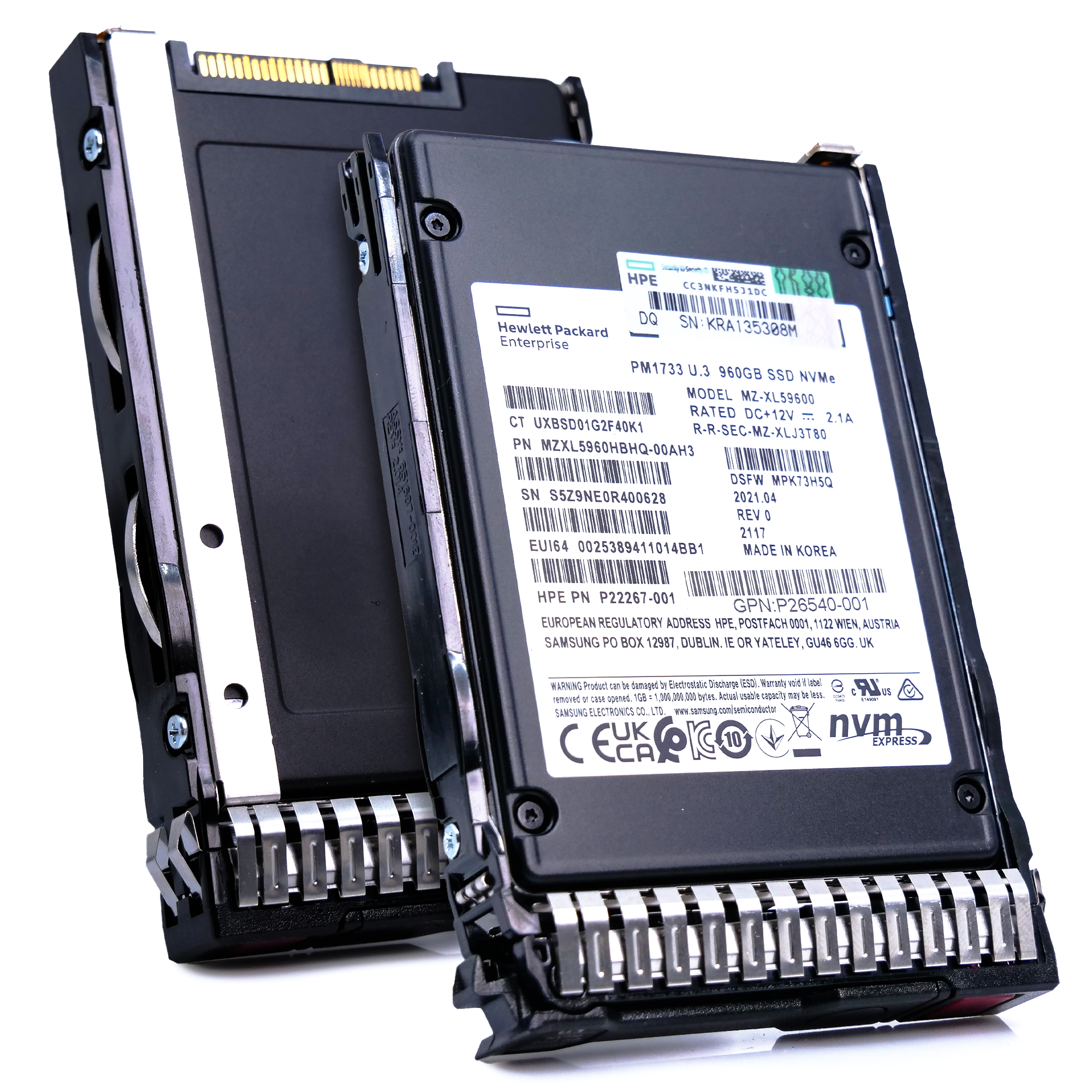 HP Generation 10 P26540-001 960GB 1 DWPD U.3 V-NAND 2.5in Recertified Solid State Drive