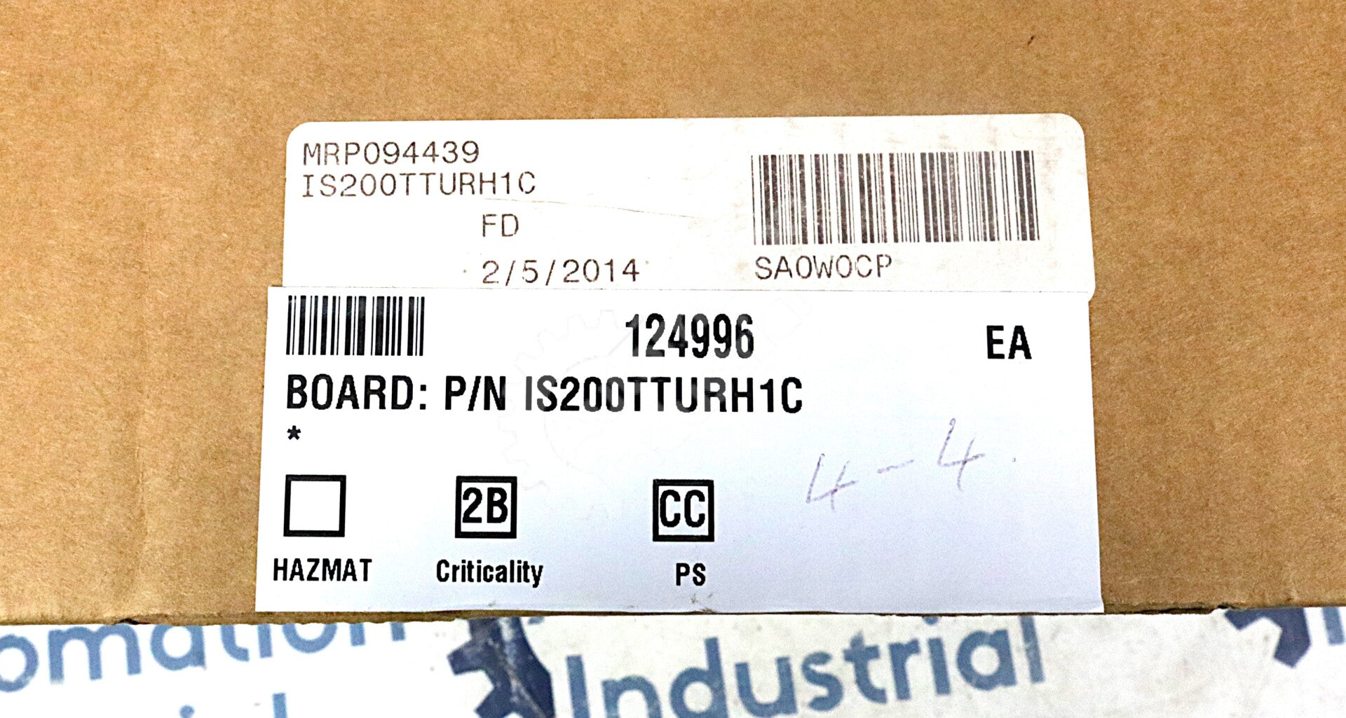 IS200TTURH1C By General Electric IS200TTURH1CFD Turbine Control Board NSFP