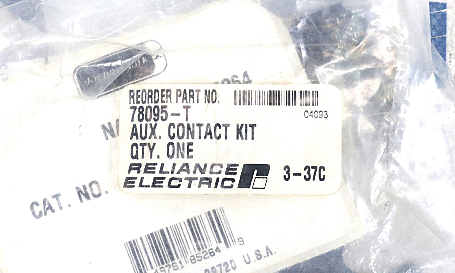 78095-T By Reliance Electric Auxiliary Contact Kit NSFP