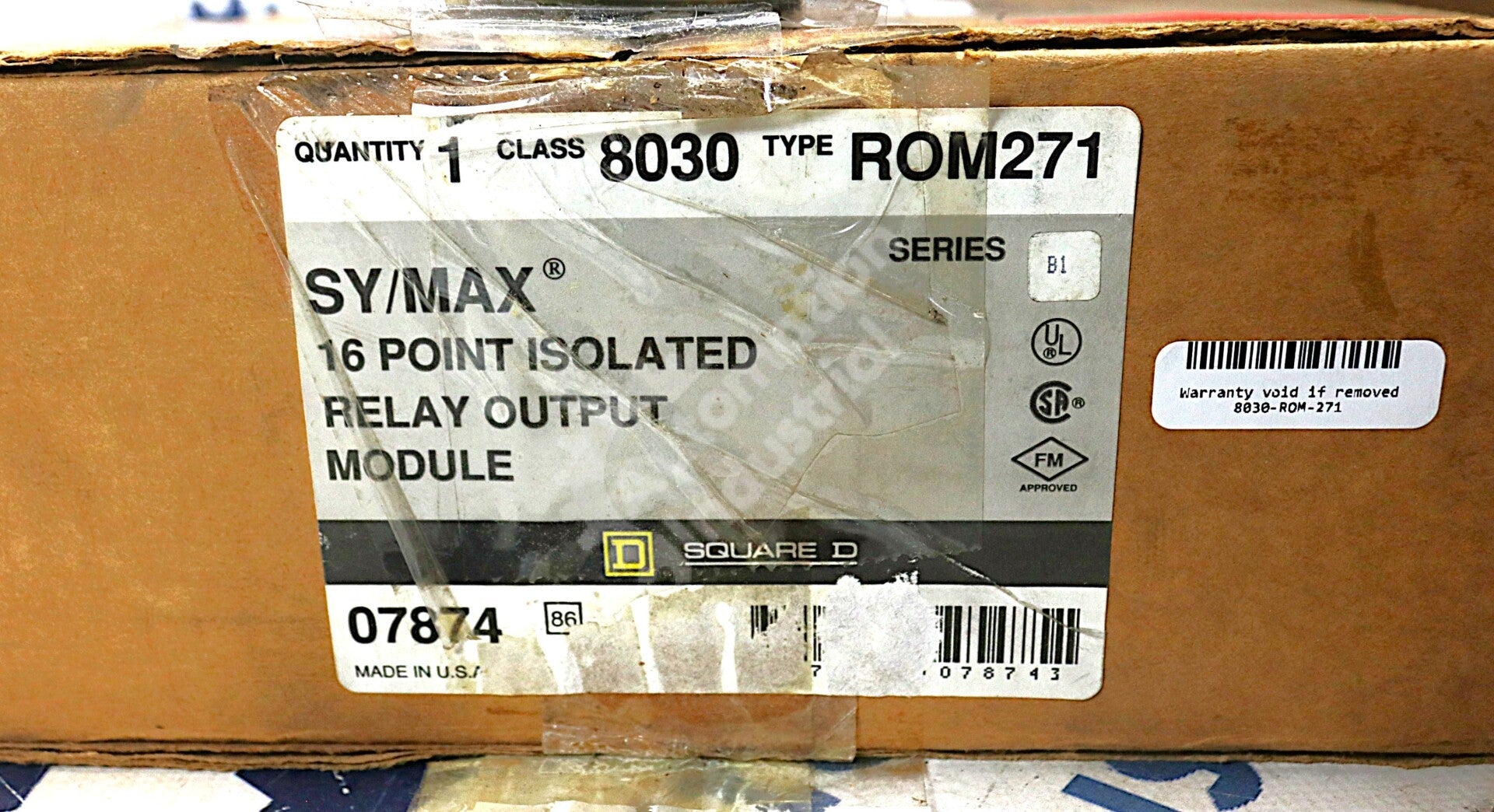 ROM-271 By Square D Sy/Max Class 8030 16 Point Isolated Relay Output Module NSFP