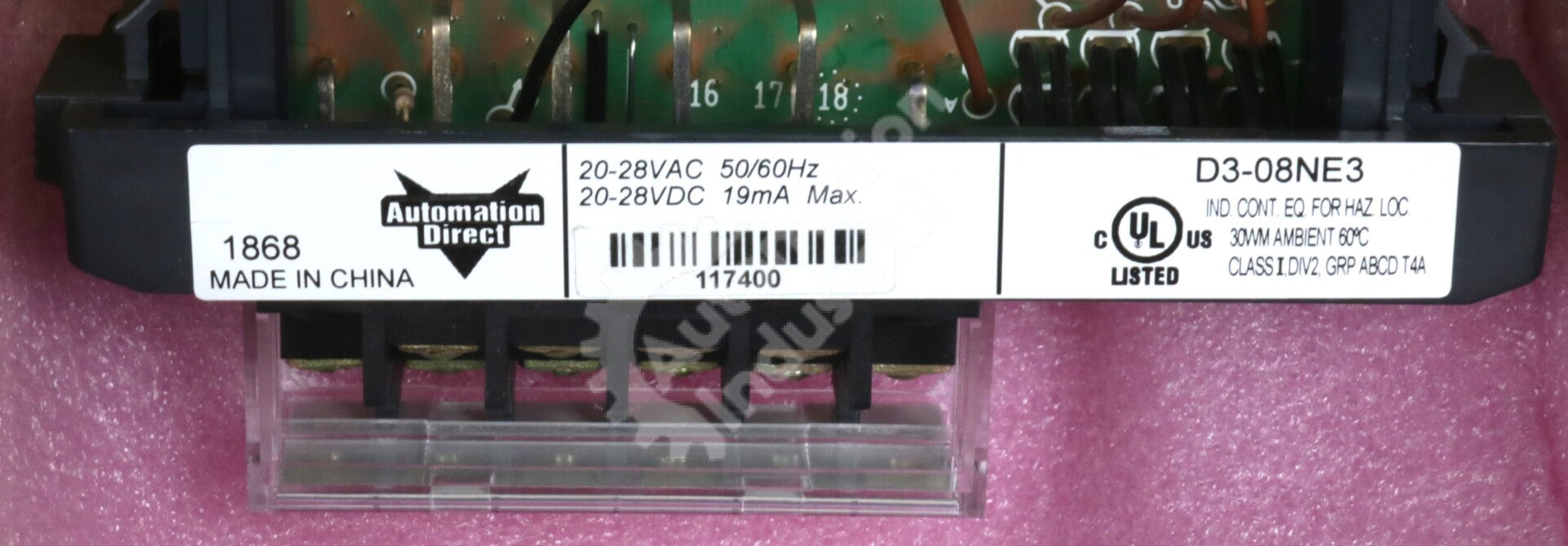 D3-08NE3 By Automation Direct 24VAC/DC Input Module DL305 New Surplus No Box