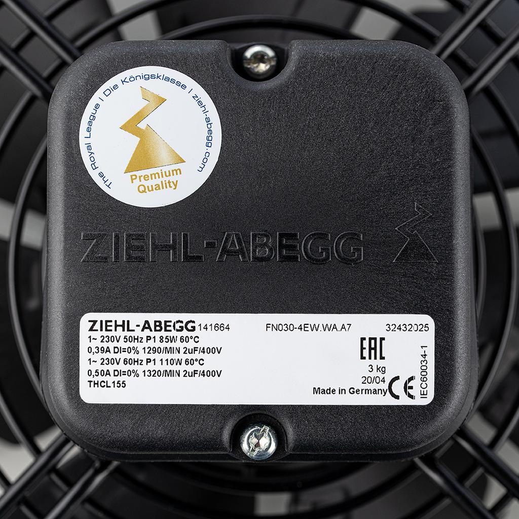 FN030-4EW.WA.A7 ZIEHL-ABEGG Axial Fan 0.09kW 230/V 0.39A 1290rpm