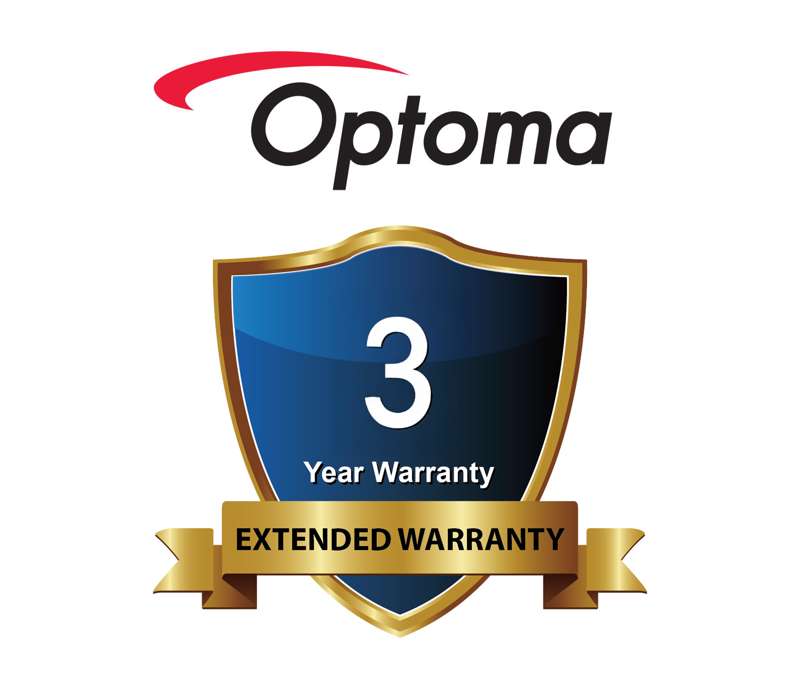 Optoma 3 Year limited warranty designed for Optoma projectors and lamps