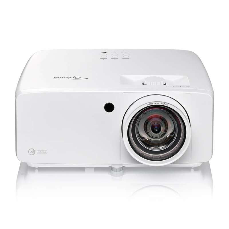 Optoma ZK521ST Compact 4K UHD 5,000 Lumen Short Throw Laser Business and Education Projector