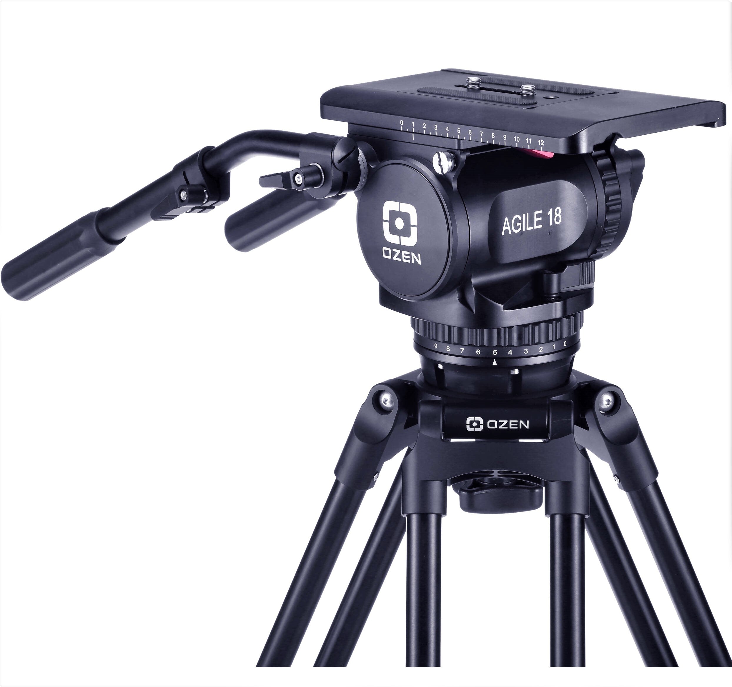 OZEN 18CF2HDM 100mm AGILE 18M E-Z LOAD MAX Tripod System