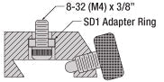 T-SD1 - 1/4" (M6) to #8 (M4) Counterbore Adapter Ring, 10 Pack