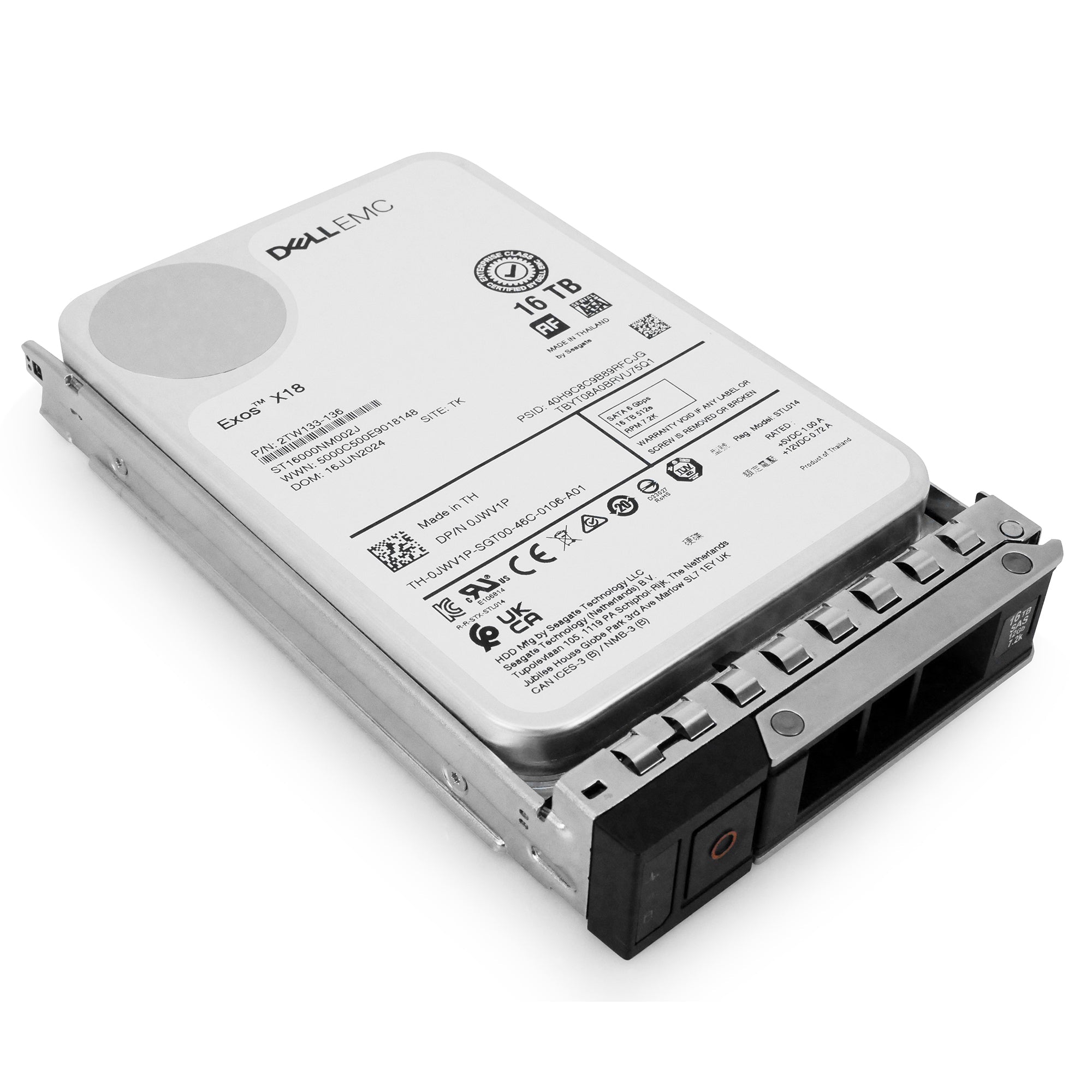 Dell G14 161-BBZV 16TB 7.2K RPM SATA 6Gb/s 512e 3.5in Hard Drive