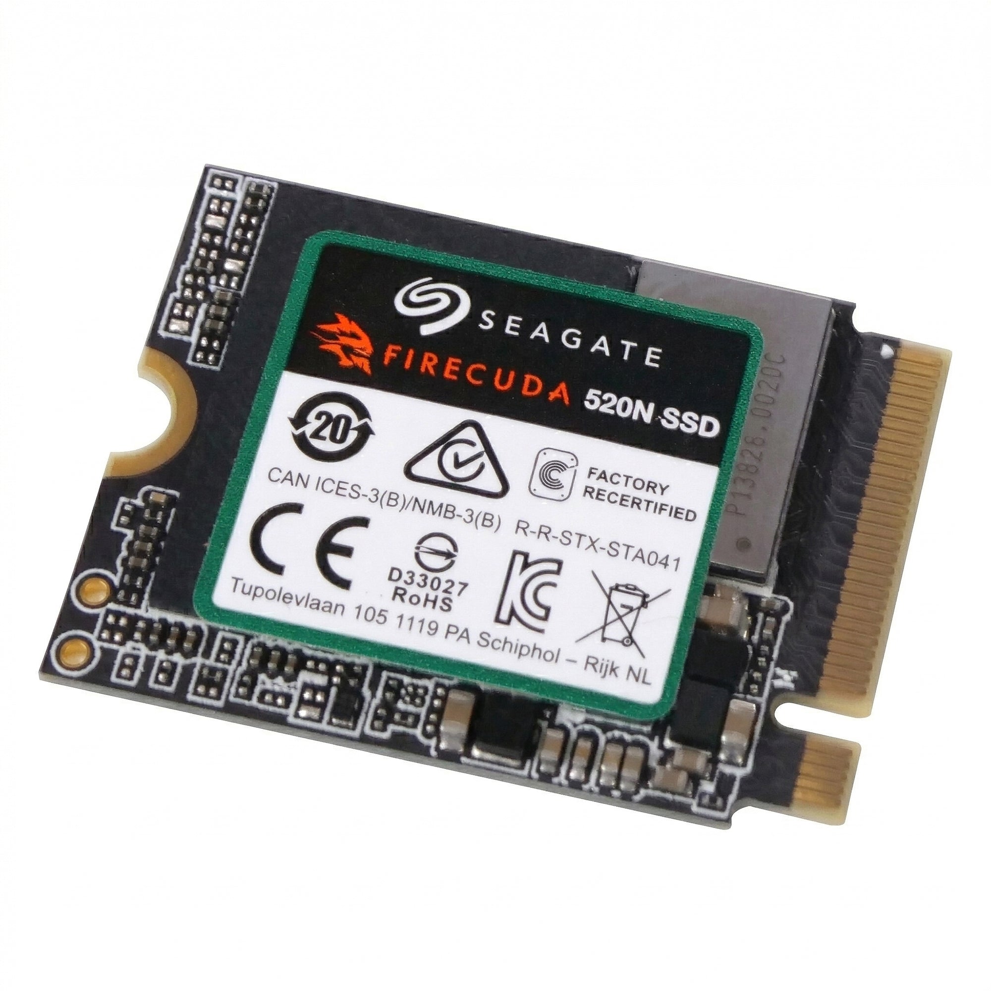 Seagate FireCuda 520N ZP1024GV30002 1TB PCIe Gen 4 ×4 NVMe 1.4 8GB/s M.2 2230 Recertified SSD