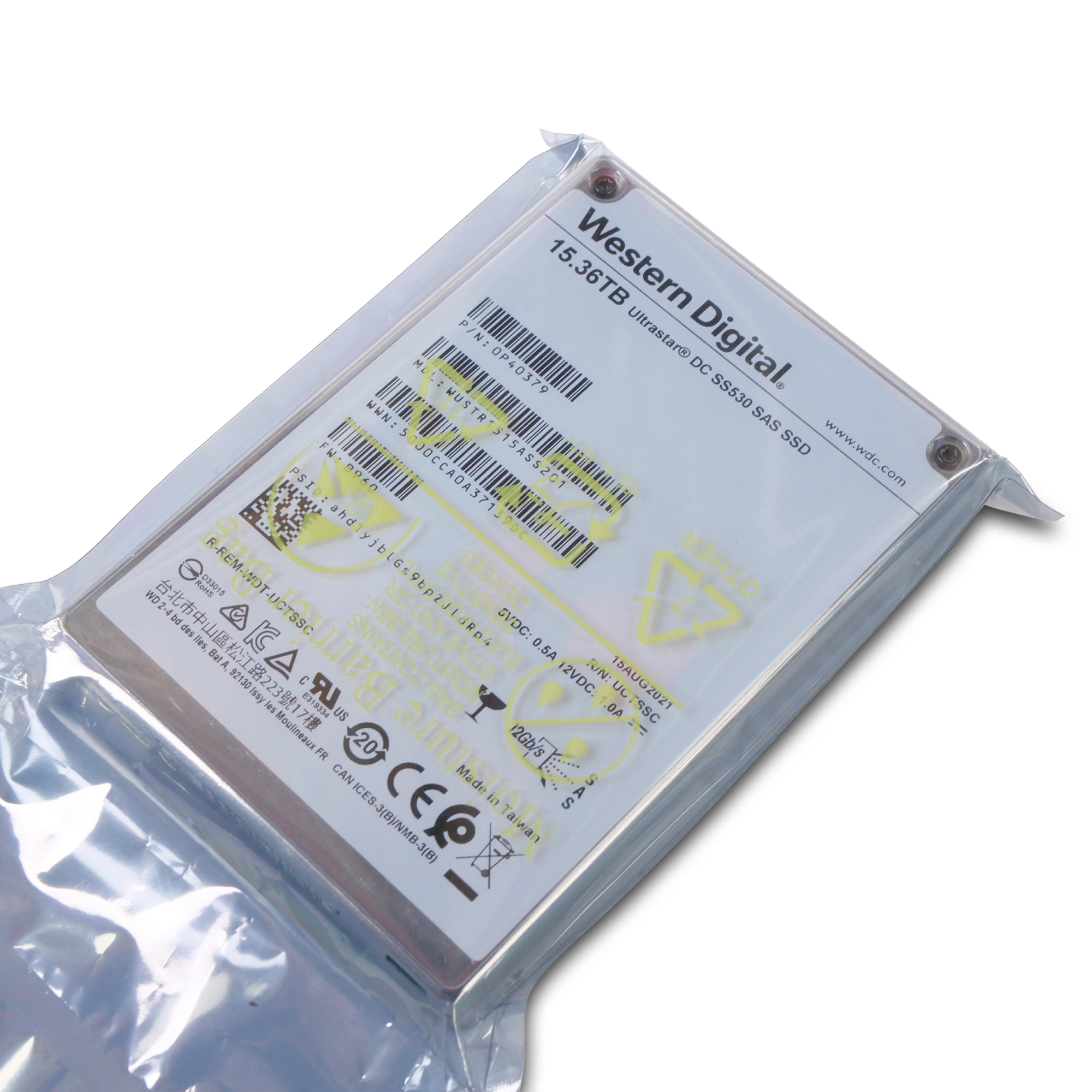 Western Digital Ultrastar DC SS530 WUSTR1515ASS201 0P40379 15.36TB 1 DWPD SAS 12Gb/s 3D TLC 2.5in SSD