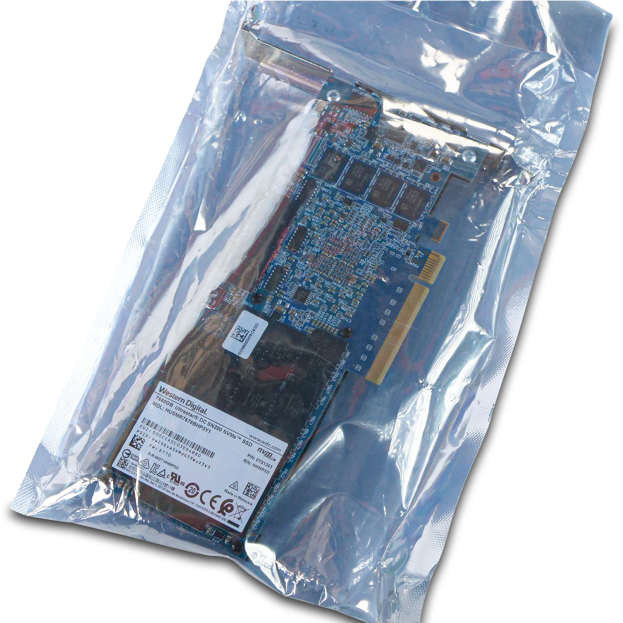 Western Digital Ultrastar DC SN260 HUSMR7676BHP3Y1 0TS1353 7.68TB 1 DWPD PCIe Gen 3.0 x8 8GB/s MLC NVMe HHHL AIC SSD