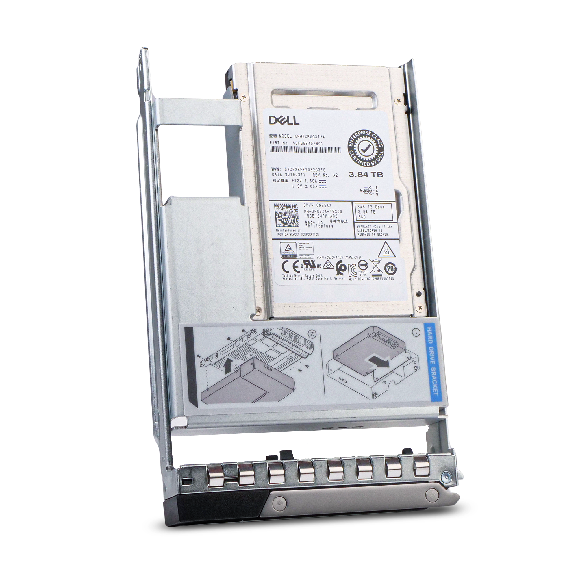 Dell G14 0N3TXF 3.84TB 1 DWPD SAS 12Gb/s Read Intensive 3D TLC Hybrid 3.5in SSD