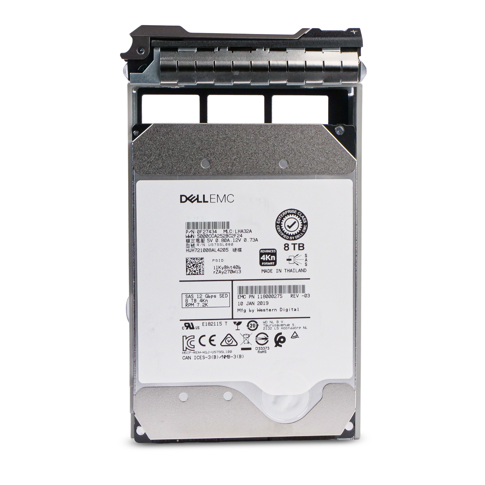 Dell G13 118000275 8TB 7.2K RPM SAS 12Gb/s 4Kn 256MB 3.5in HDD