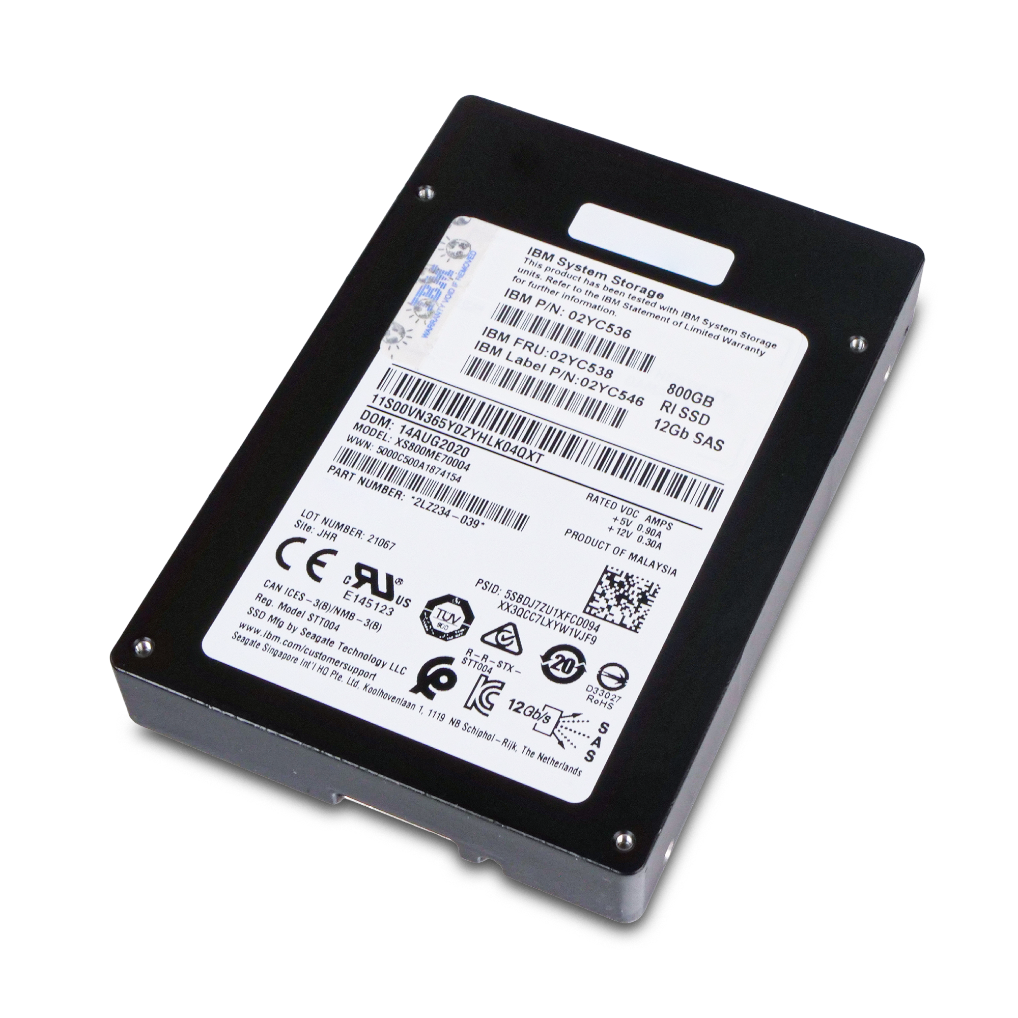 IBM/Seagate Nytro 3731 XS800ME70004 800GB 10 DWPD SAS 12Gb/s 3D eTLC 2.5in Refurbished SSD