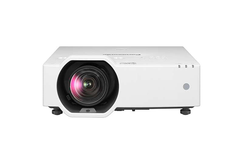 Panasonic PT-VMZ7ST 7,000 Lumens WUXGA Short Throw Laser Projector, White