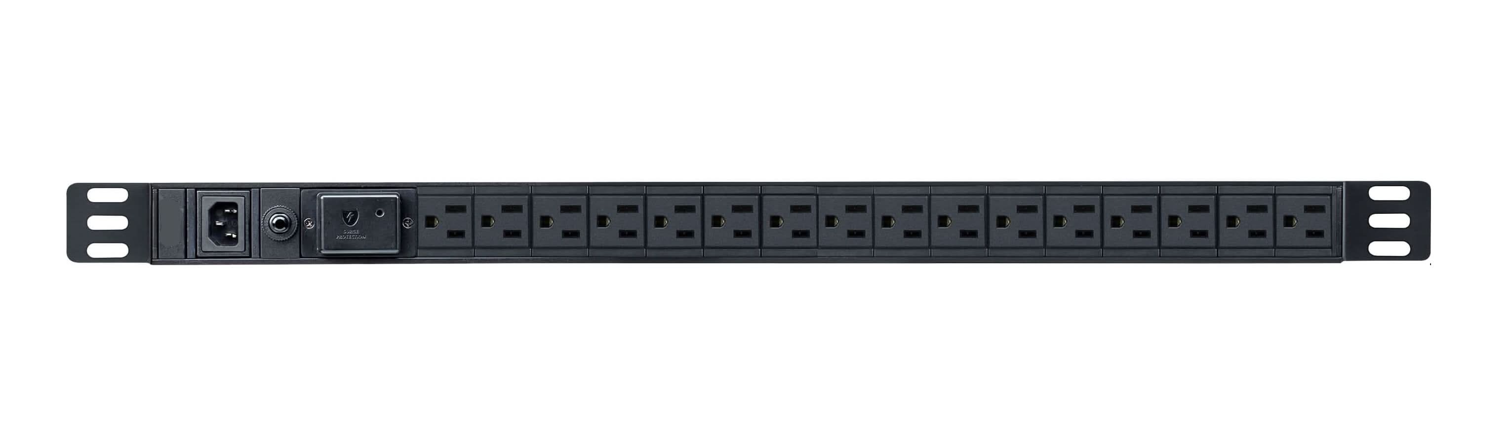 Aten PE0116SA 16-Outlet NEMA 5-15P 15A 1800VA Rack-mount Power Distribution Unit.