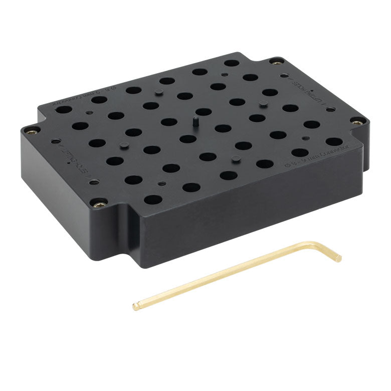 TH-PFC9AL - Aluminum Curing Block for Ø8 - 9 mm Connectors, PTFE Coated