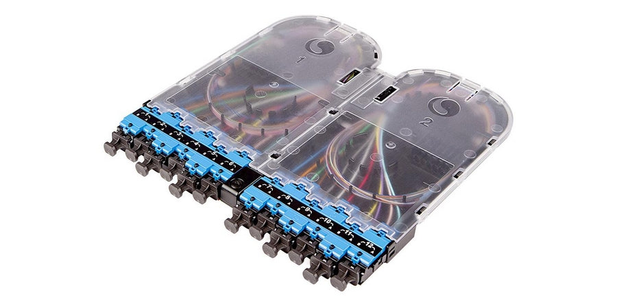 EHD ULL 24F LC UPC Stranded Pigtail Splice Cassette SM