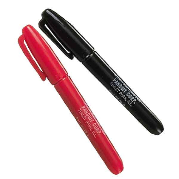 Permanent marking pen, regular tip, black ink, 12/pk