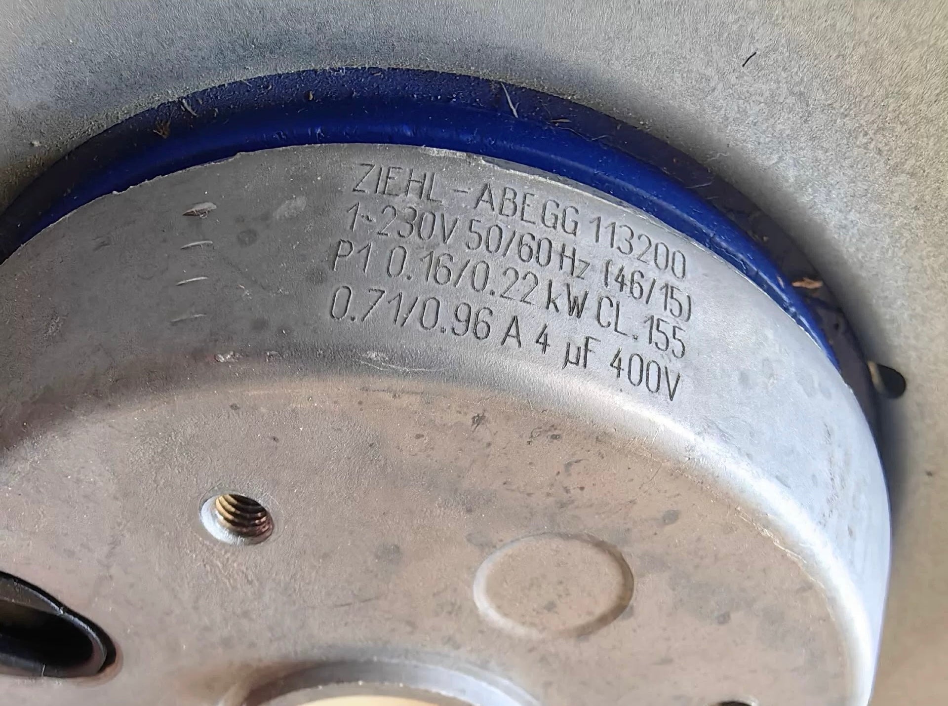 RH22L-2EP.WC.4R ZIEHL-ABEGG centrifugal fan 1-230V 50HZ
