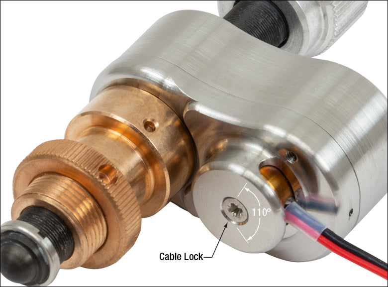 T-PIAK10VF - Vacuum-Compatible Piezo Inertia Actuator, 10 mm Travel, 1/4"-100 Mounting Thread