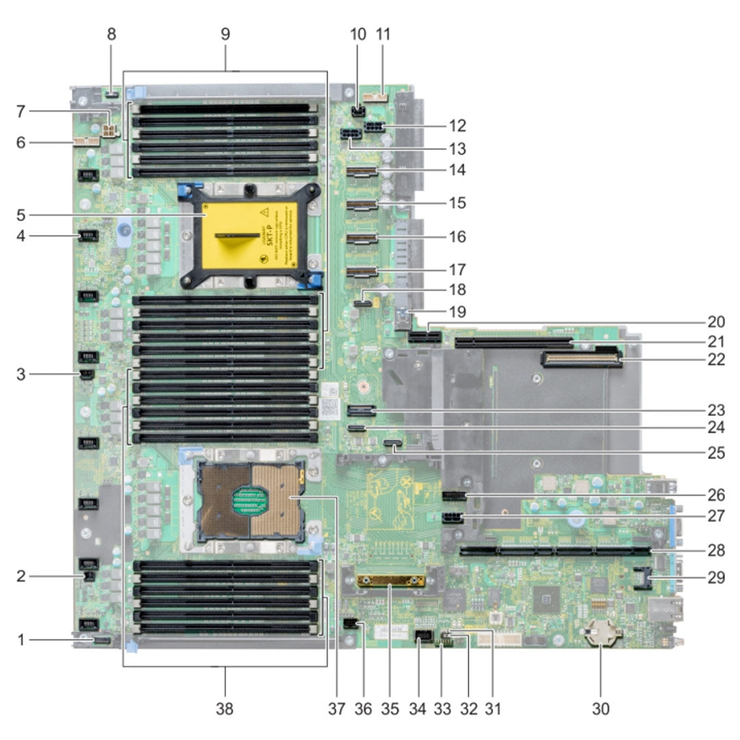 6NR82 — System Board Motherboard | Dell PowerEdge R640