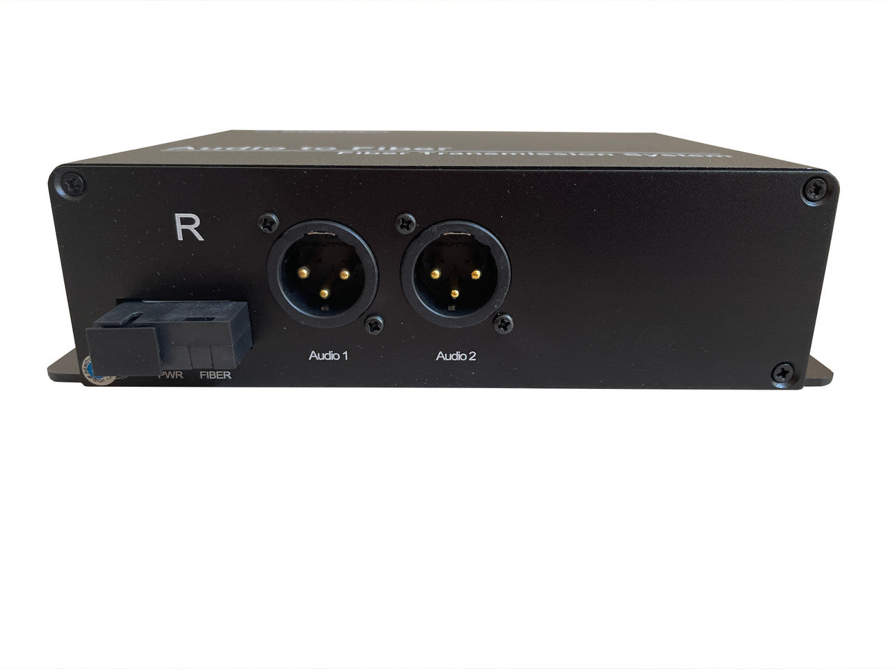 RB-AUDIO02-R two XLR balanced audio channels over fiber extender (Receiver) single strand SMF 20Km or MMF 1Km reach, SC connector