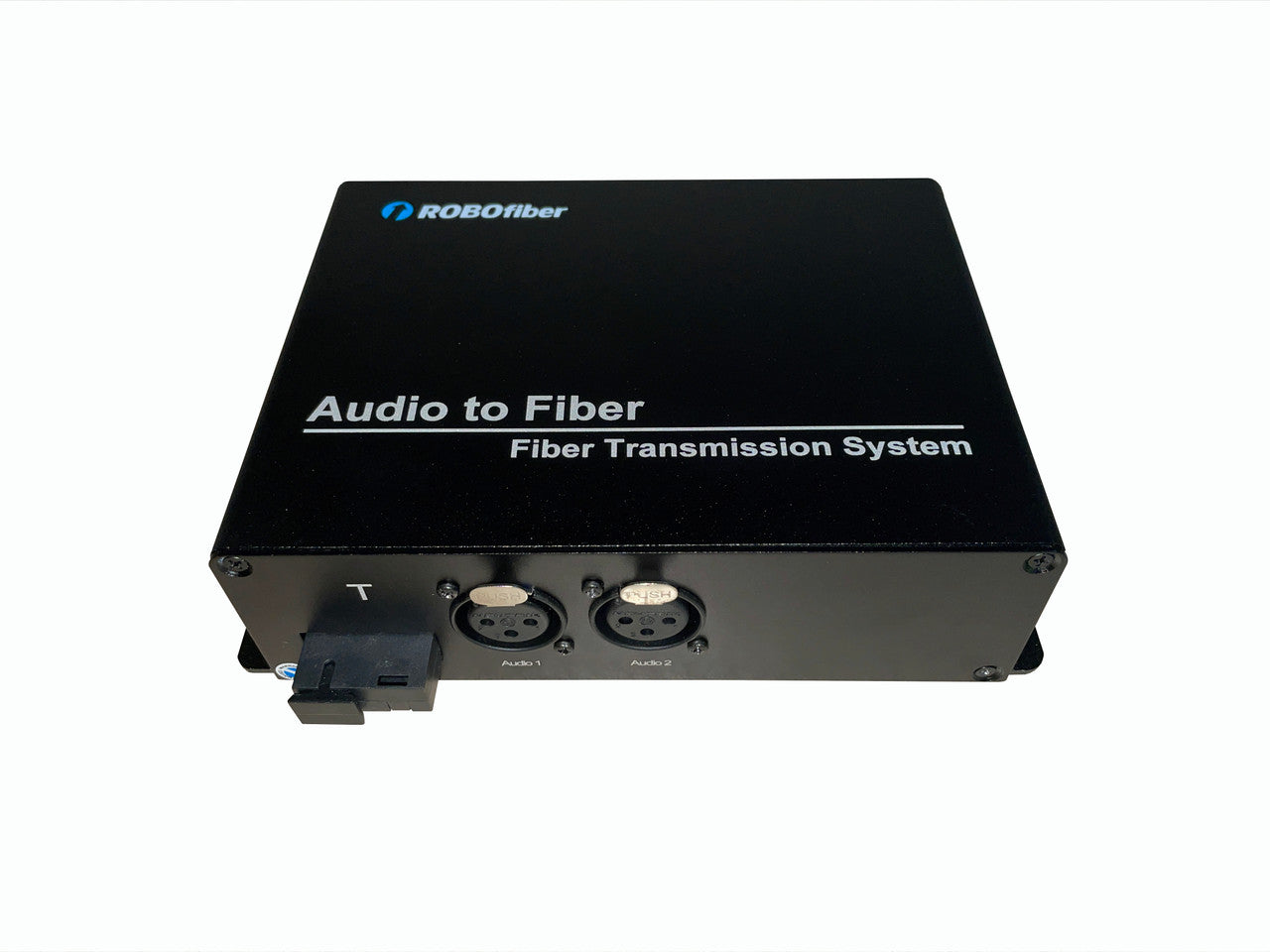 RB-AUDIO02-T two XLR balanced audio channels over fiber extender (Transmitter) single strand SMF 20Km or MMF 1Km reach, SC connector