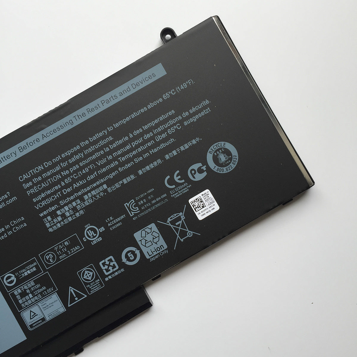 RYXXH 38Wh Battery For Dell Latitude 12 E5250 E5250 E5450 E5550