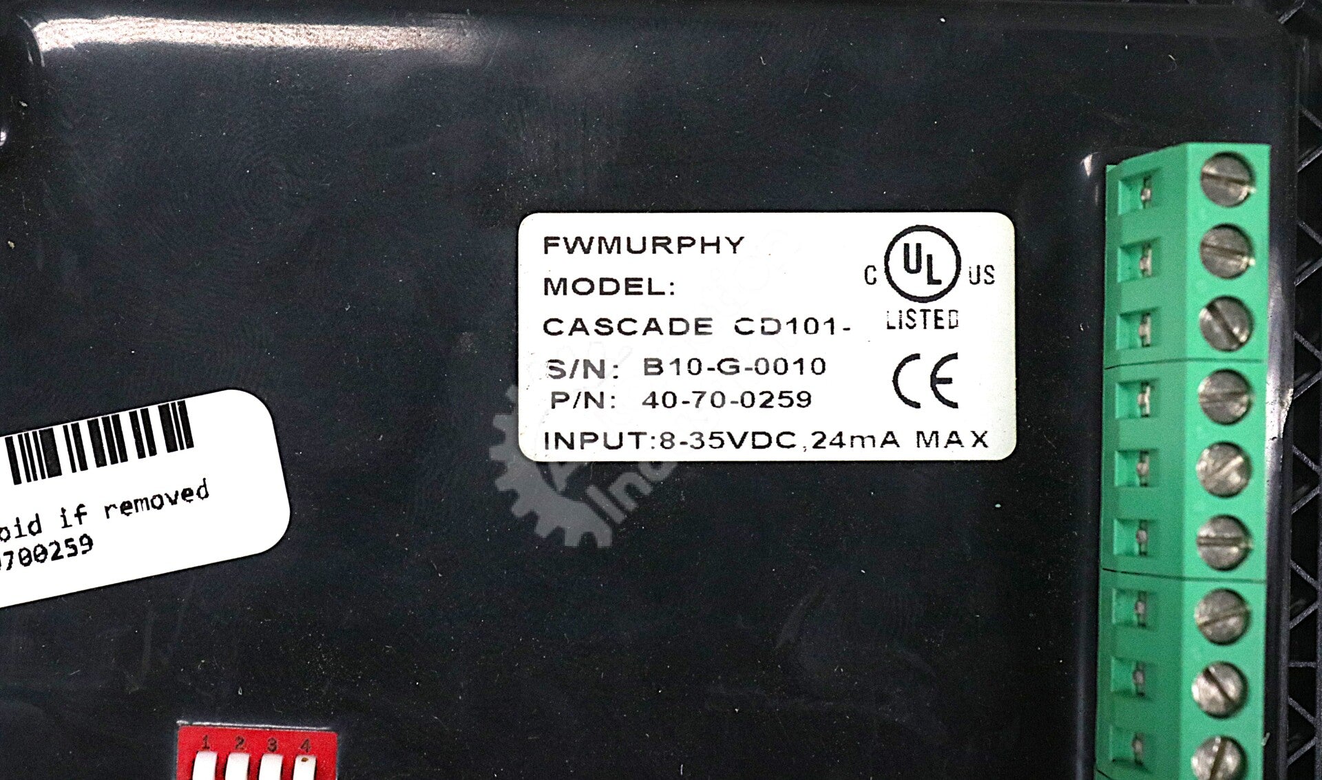 40700259 By Cascade 8-35VDC 24mA CD101 Auto Start/Stop Controller