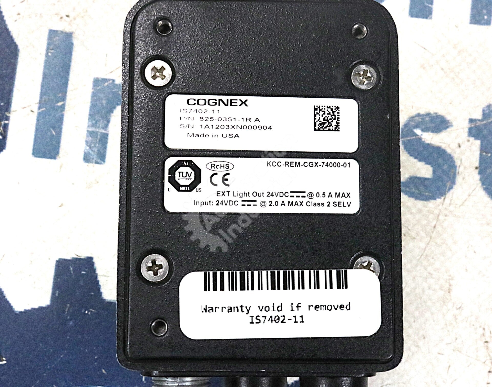 IS7402-11 By Cognex 825-0351-1R A 24VDC Vision System Camera