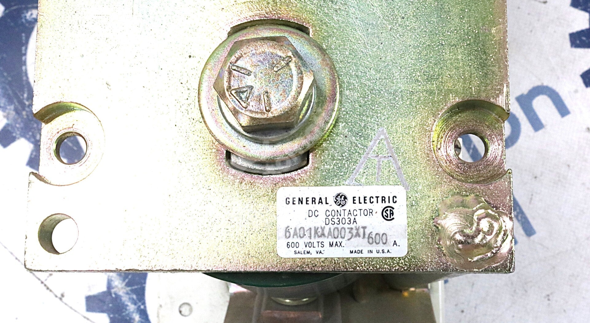 DS303A6A01KXA003XT By General Electric 115/120VDC 600Amp 600V DC Contactor