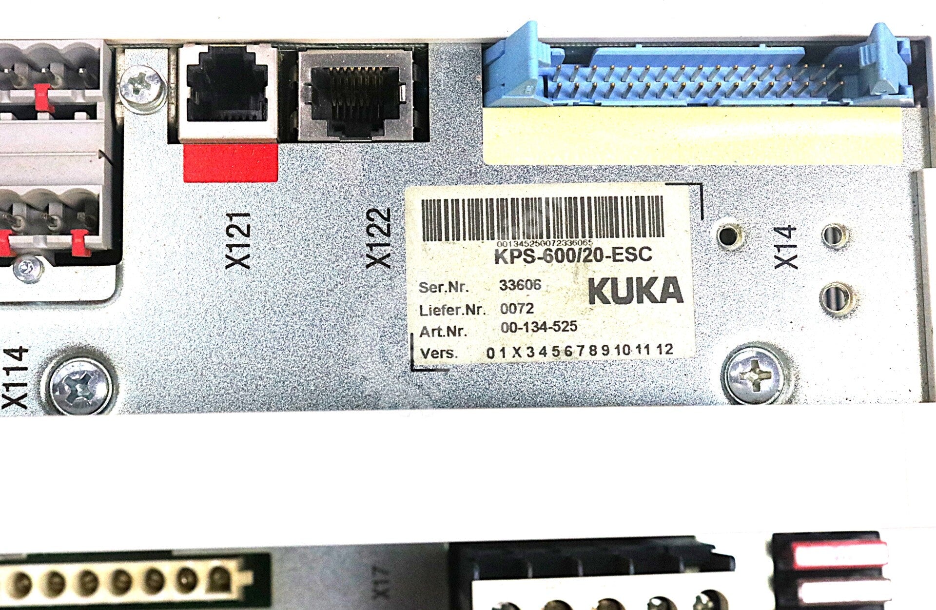 KPS-600/20-ESC By KUKA E93DE143E4B531 400-480VAC Servo Drive Power Supply Unit