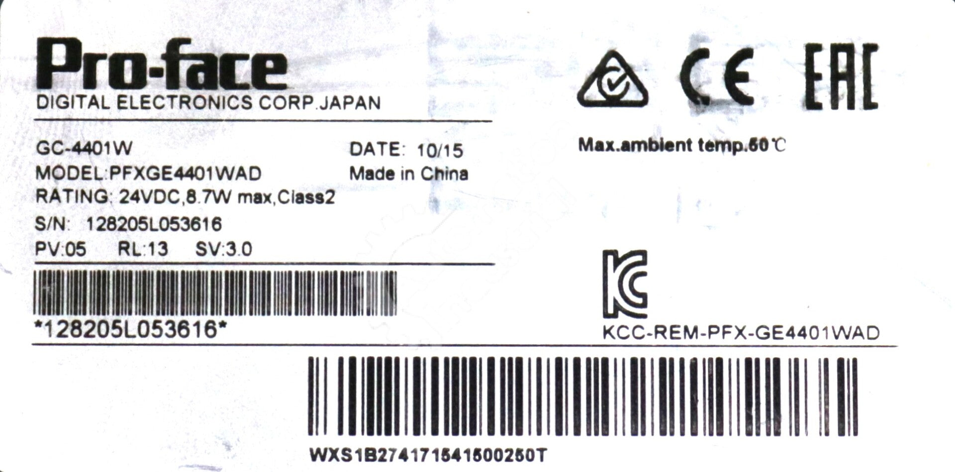 PFXGE4401WAD By Proface Xycom HMI Touch Panel GC 4000 Series