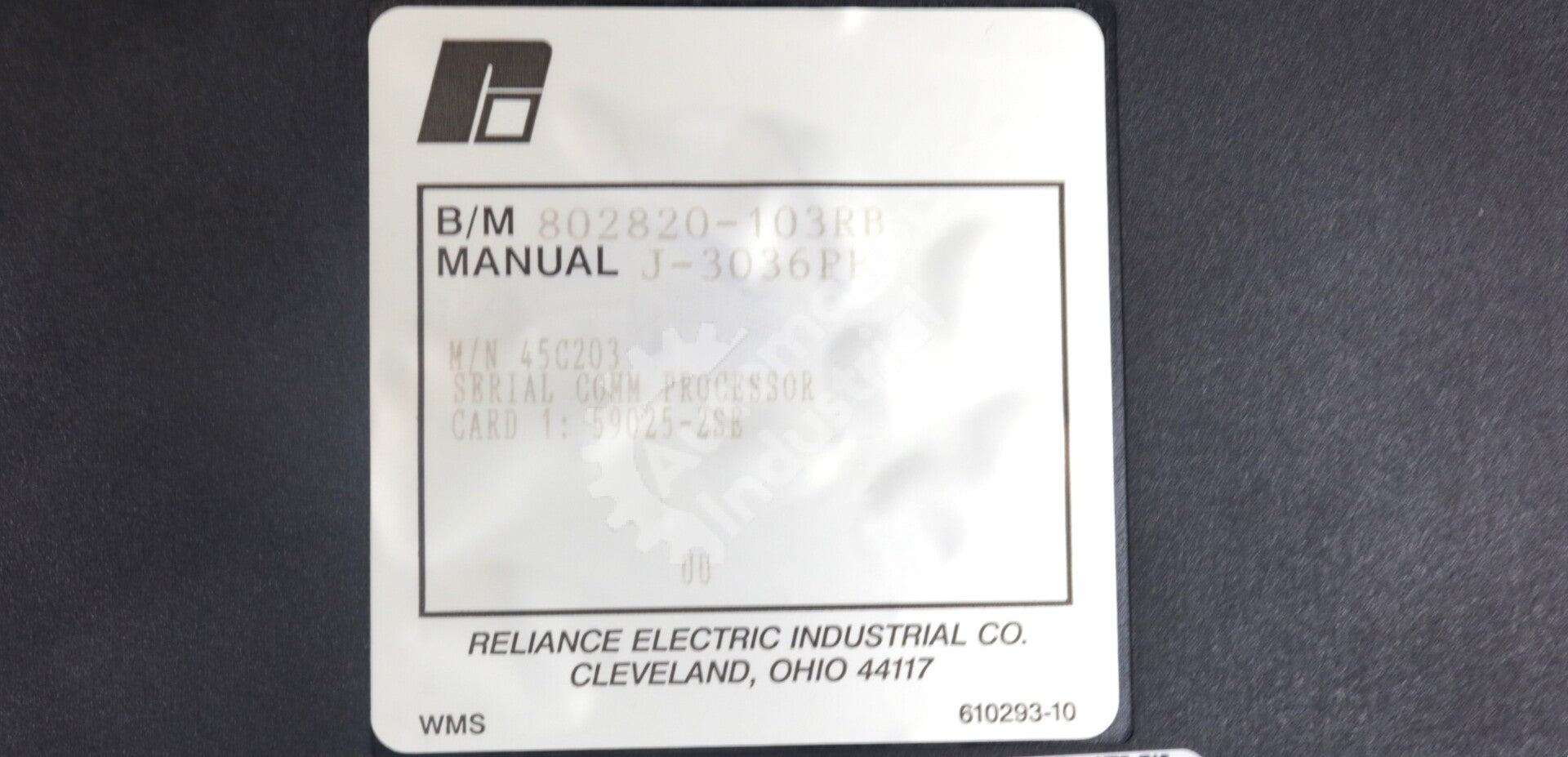 45C203 By Reliance Electric Serial Comm Processor Module AutoMate