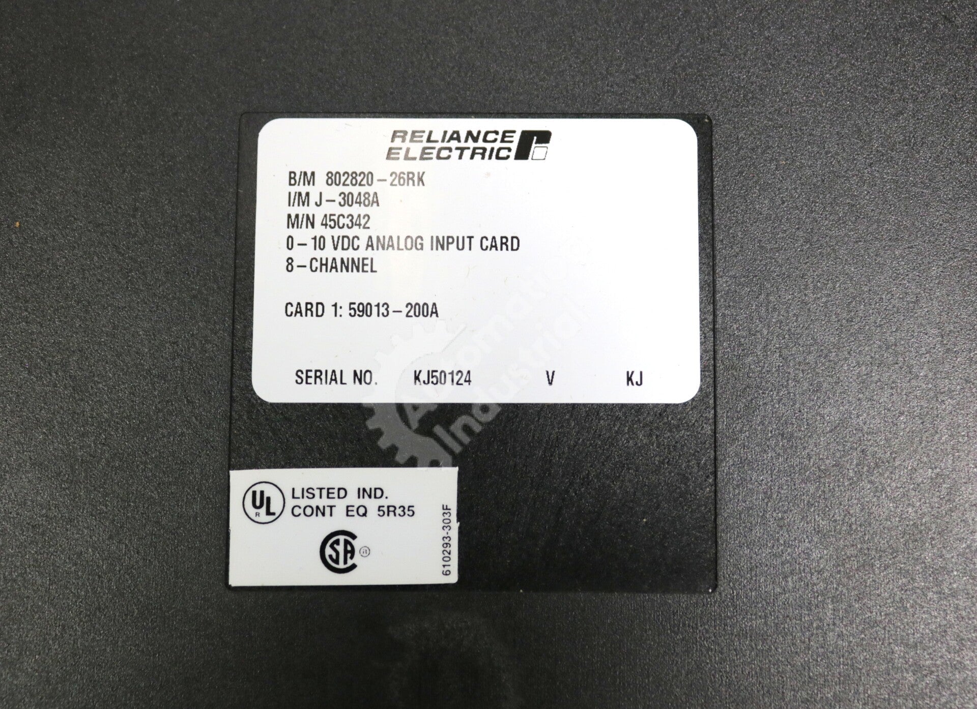 45C342 By Reliance Electric AutoMate 10VDC Analog Input Module