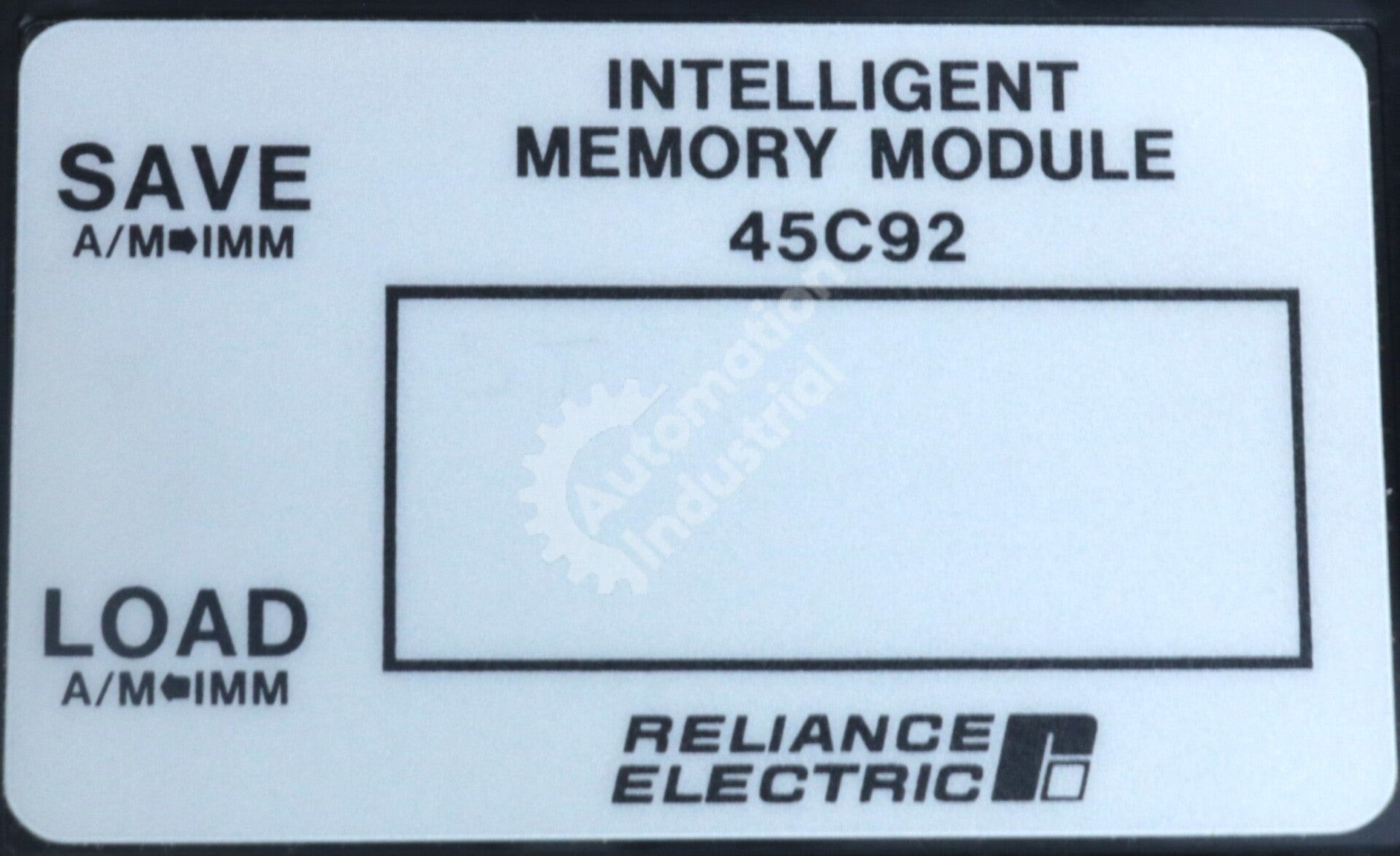 45C92 By Reliance Electric Intelligent Memory Module AutoMate