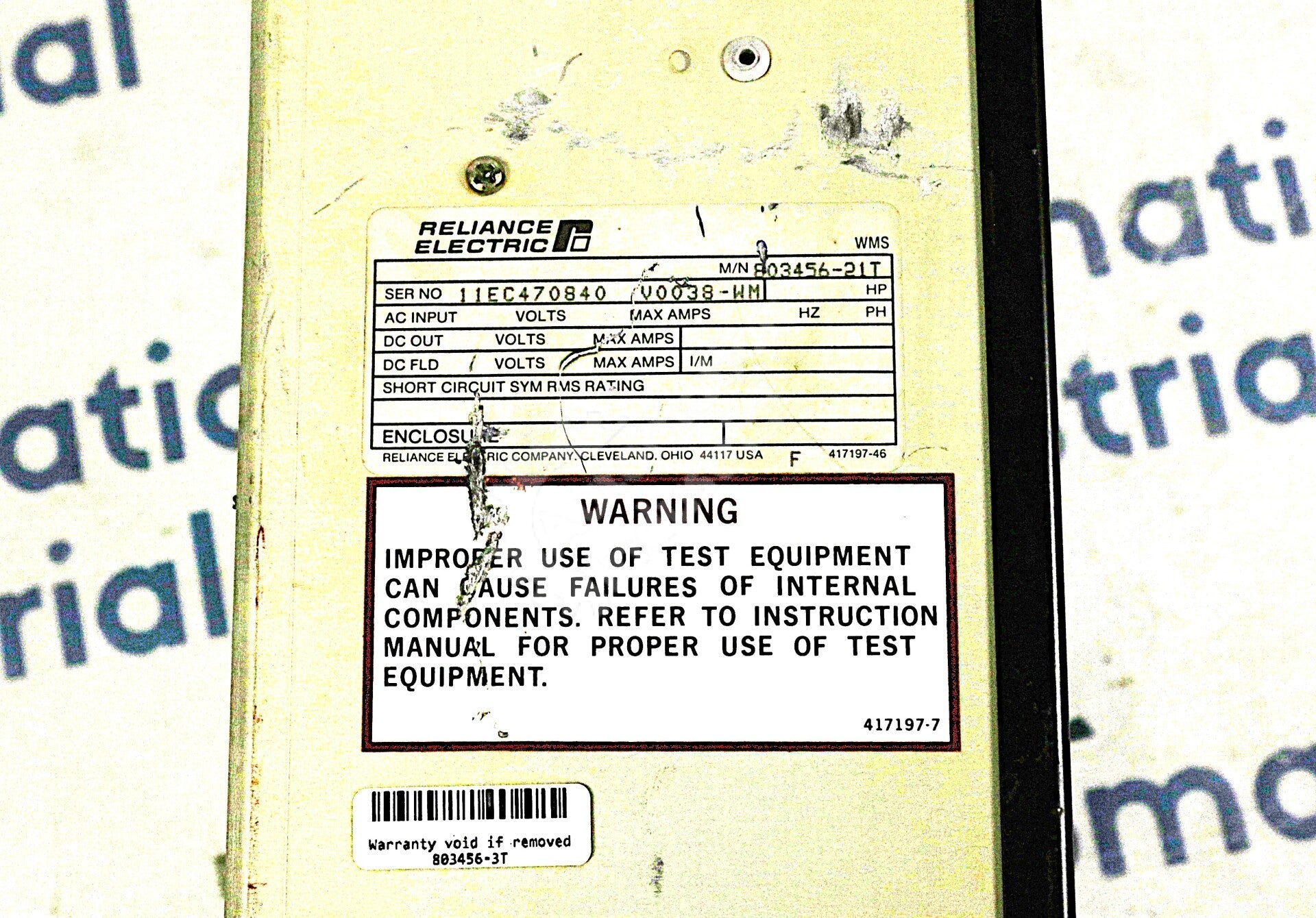 803456-3T Reliance Electric Distributed System Field Power Module