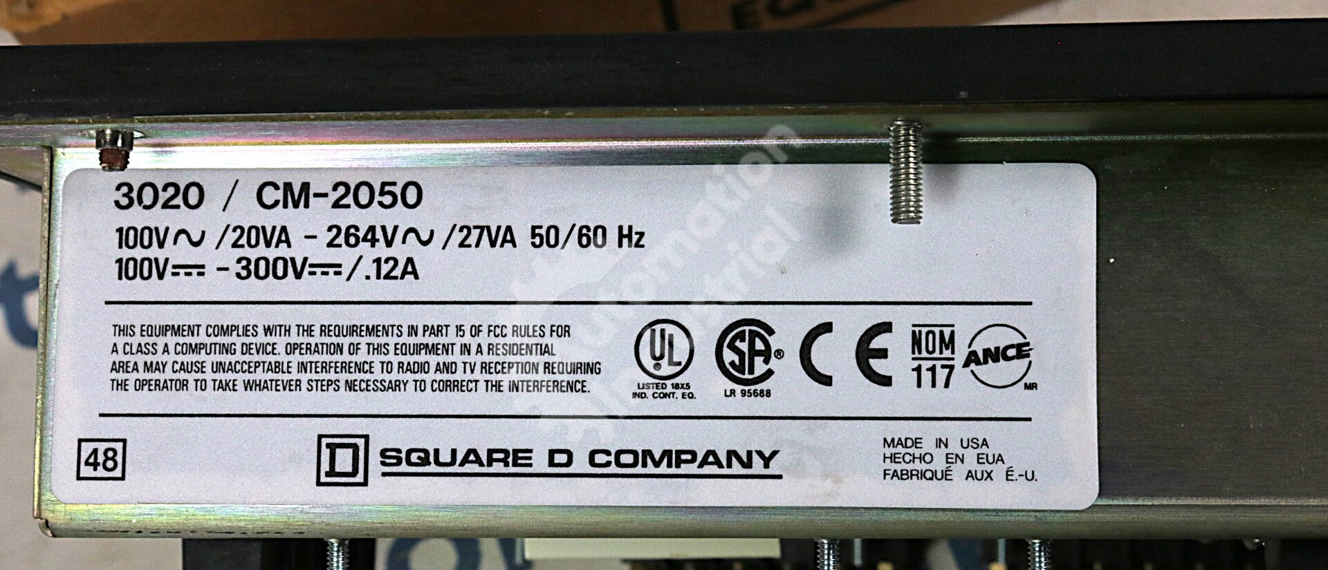 CM-2050 by Square D PowerLogic Class 3020 100-264VAC 50/60Hz Circuit Monitor