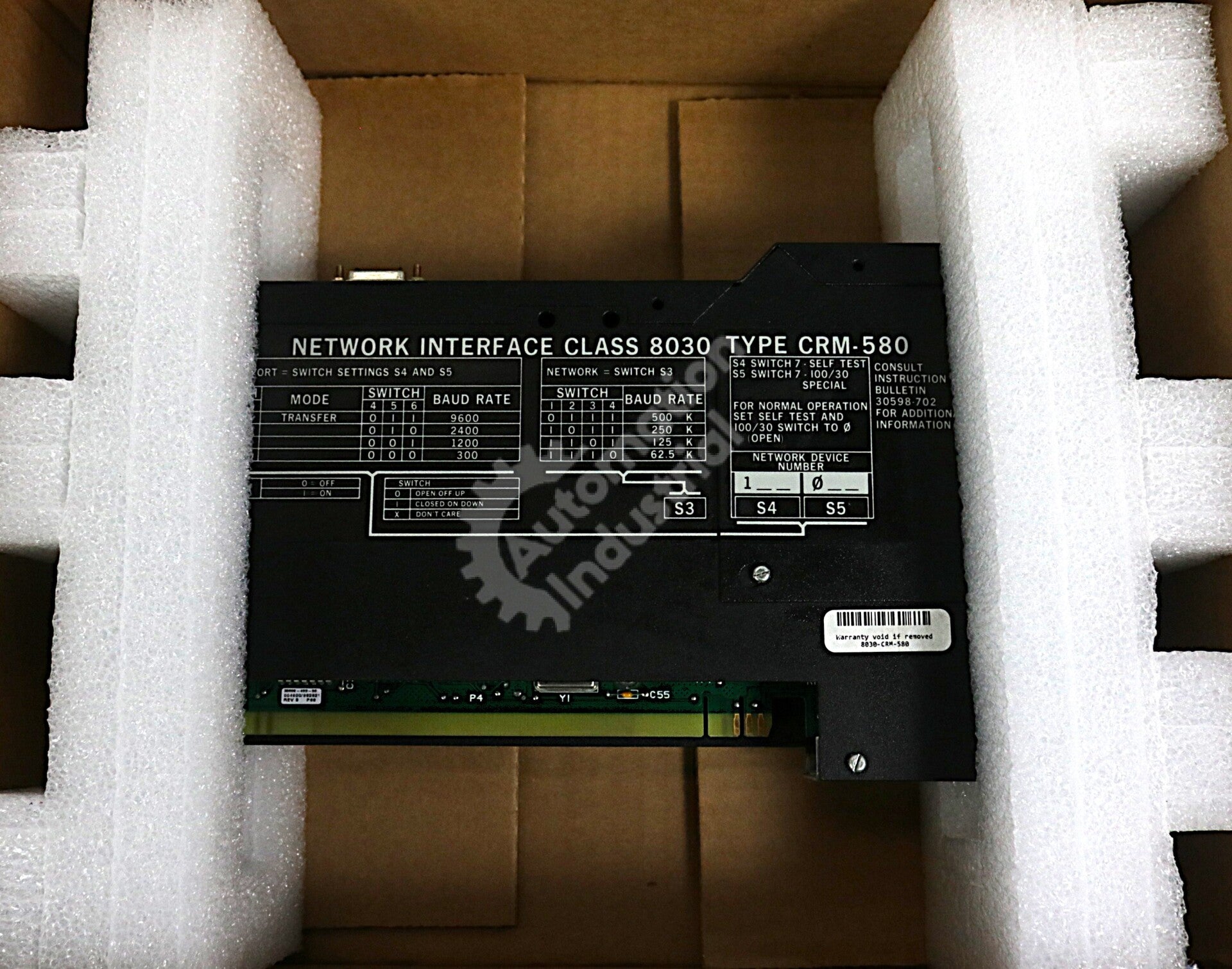 CRM-580 By Square D Sy/Max Class 8030 5VDC Transfer Network Interface Module
