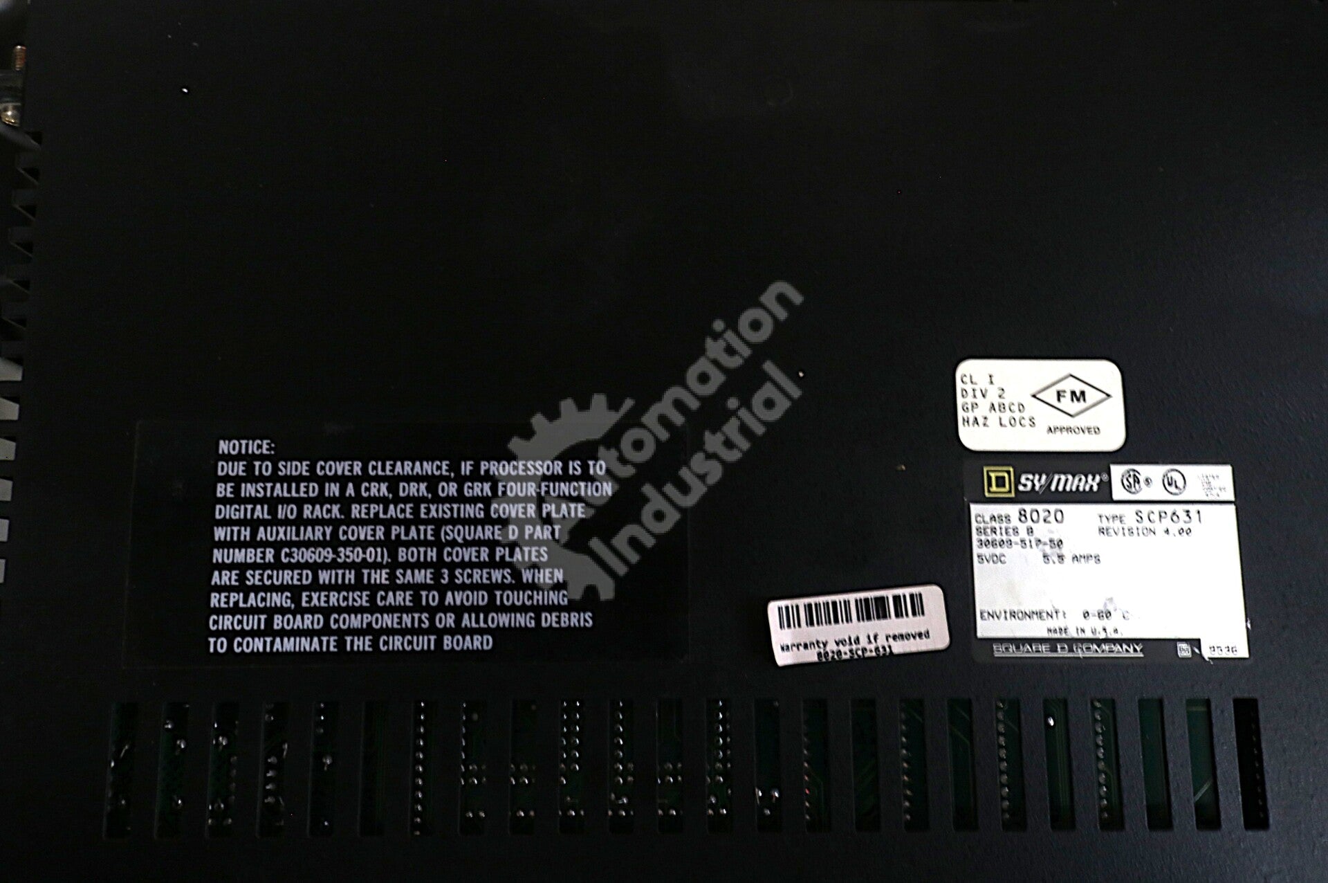 SCP-631 By Square D Sy/Max Class 8020 5VDC 600 Processor Model