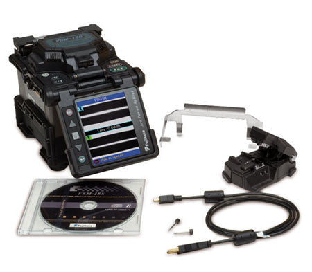 AFL FSM-18S Fusion Splicer Kit Plus CT-30A Cleaver, BTR-08 Battery, and DCC-14 Charge Cord