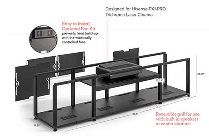 Salamander Designs Gloss Cabinet for Hisense PX1-PRO Projector