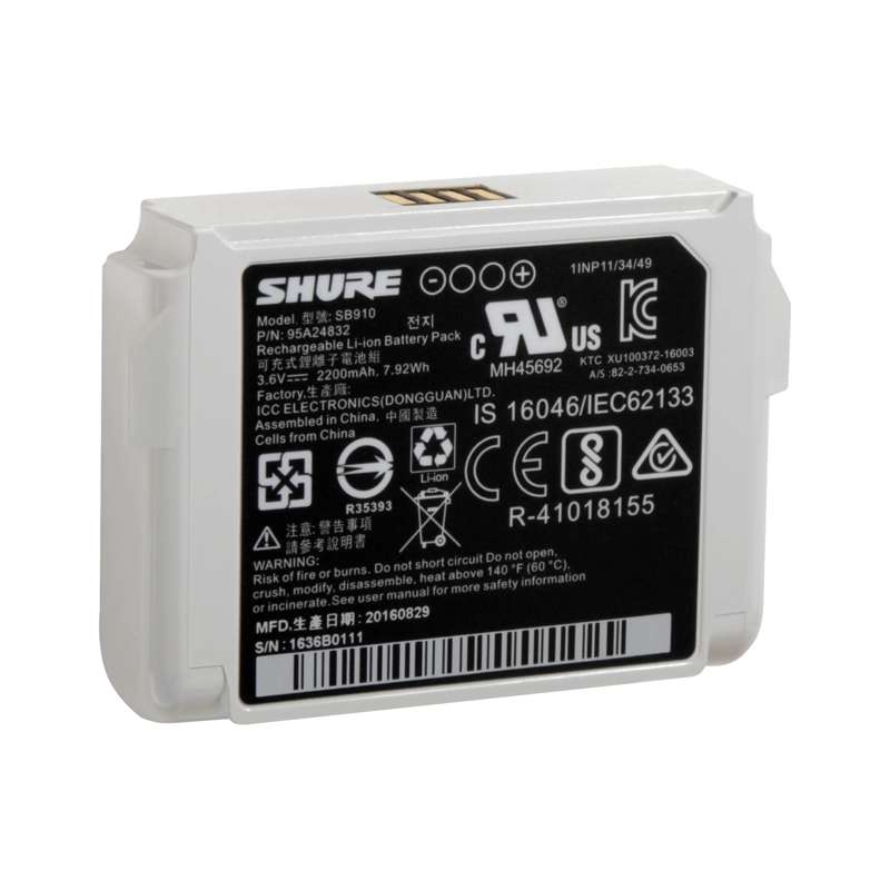 Shure SB910 Lithium-Ion Rechargeable Battery