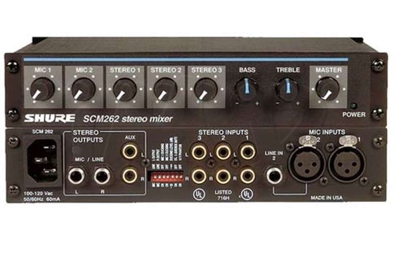 Shure SCM262 Stereo Microphone Mixer
