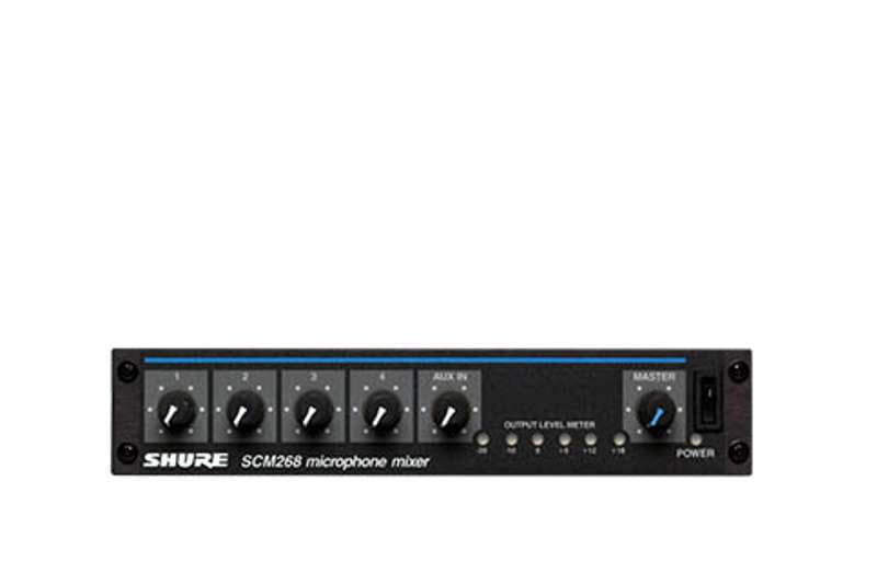 Shure SCM268 4-Channel Microphone Mixer