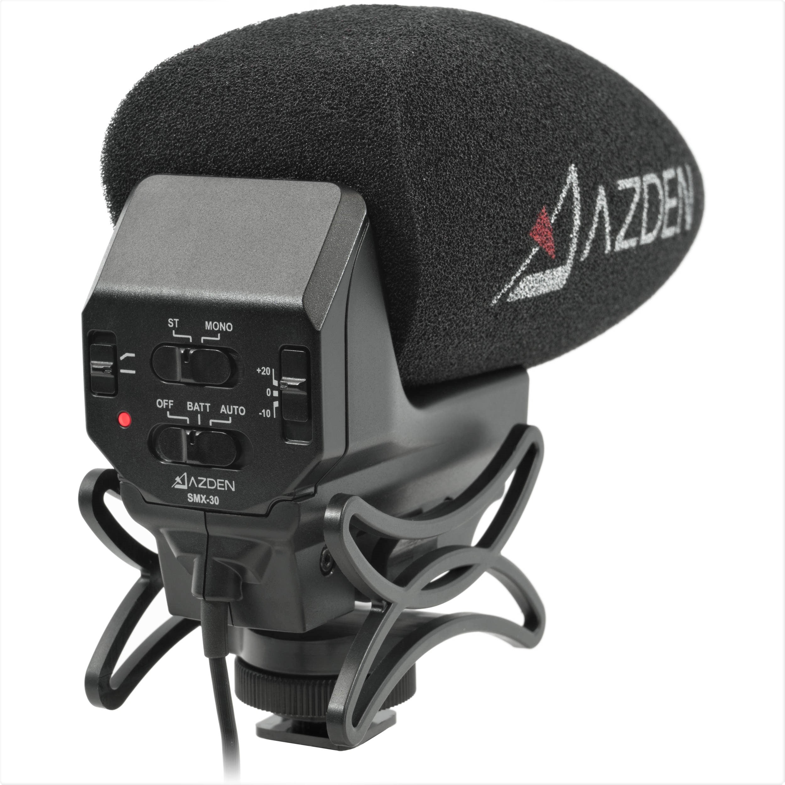 Azden Stereo/Mono Switchable Video Mic with +20dB Boost
